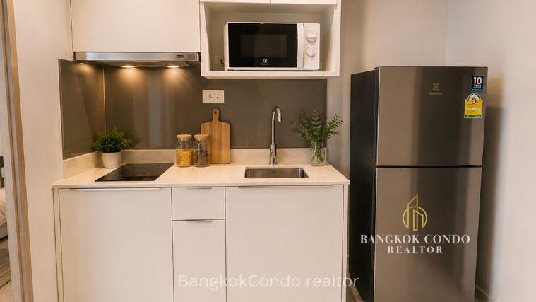 picture 💙🚆 Modern Room For Rent 📌 Ideo Mobi Sukhumvit 66 Condominium (Line: @rent2022) | Near BTS Udom Suk ✨ Ready to move in! ✨ 📌 Ref Code: A01251 - 6/9