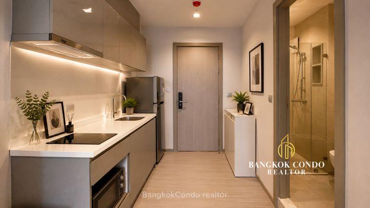 picture 🍀🚆 Cozy Room For Rent 📌 Life Asoke–Rama 9 Condominium (Line: @rent2022) | Near MRT Rama 9 ✨ Ready to move in! ✨ 📌 Ref Code: A01371 - 6/9
