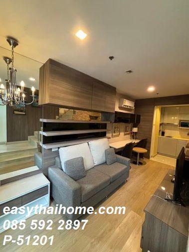 picture P-51201 — For Rent: Ideo Mobi Sukhumvit Condo 5th Floor Building B Duplex Unit Near BTS On Nut. 085-592-2897 Line: @easythaihome - 25/28