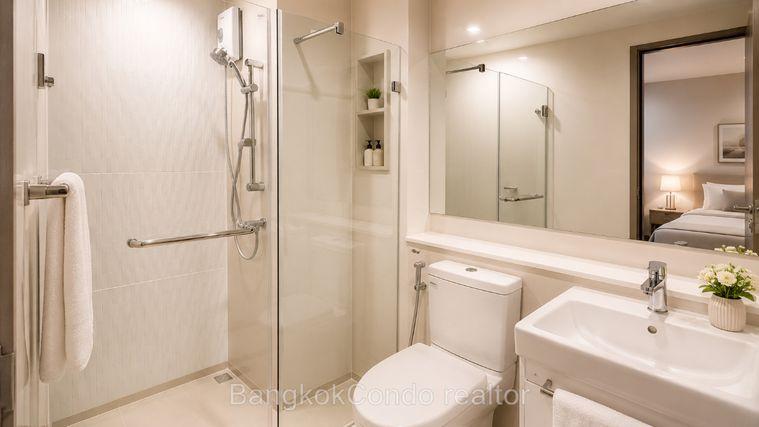 picture 🍀🚆 Cozy Room For Rent 📌 Life Asoke–Rama 9 Condominium (Line: @rent2022) | Near MRT Rama 9  ✨ Ready to move in! ✨ 📌 Ref Code: A01371 - 7/9