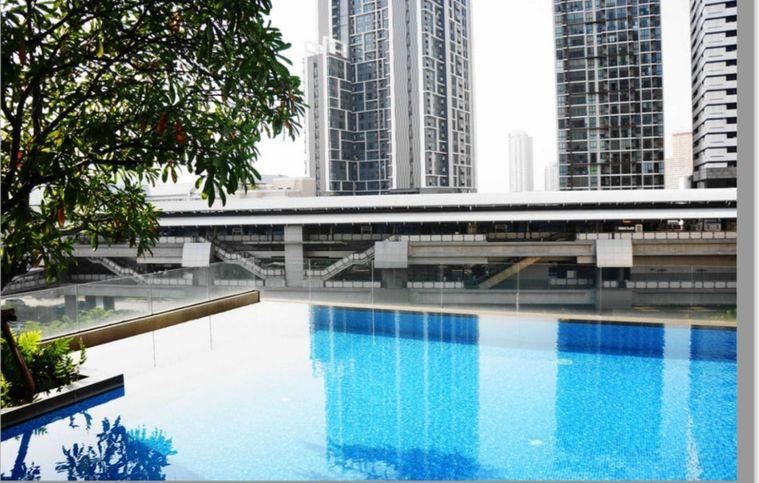 รูป วิวรถไฟฟ้า   Hive Sathorn (ไฮฟ์ สาทร)      41 ตร.ม.  1 ห้องนอน 1 ห้องน้ำ  เครื่องปรับอากาศ 2 เครื่อง  - รูปที่ 14/14