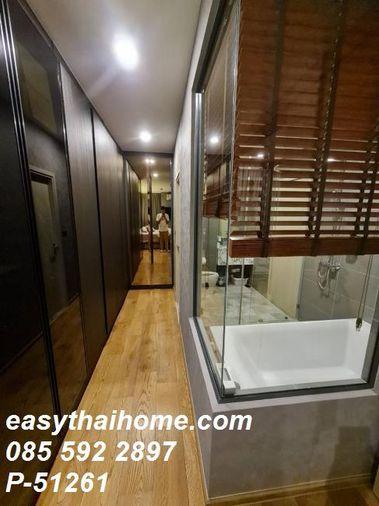 รูป P-51261 — ให้เช่าคอนโด ชั้น 25 Q Chidlom - Phetchaburi ใกล้ BTS ชิดลม 085-592-2897 Line: @easythaihome - รูปที่ 15/27