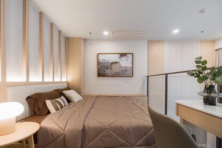 รูป P-52089 + คอนโดให้เช่าห้องหรูแบบ Duplex Whizdom The Forestias Maythopia 1 ห้องนอน ชั้น 10 วิวเมือง ใกล้ BTS อุดมสุข Line: @easythaihome 085-592-2897 - รูปที่ 1/13
