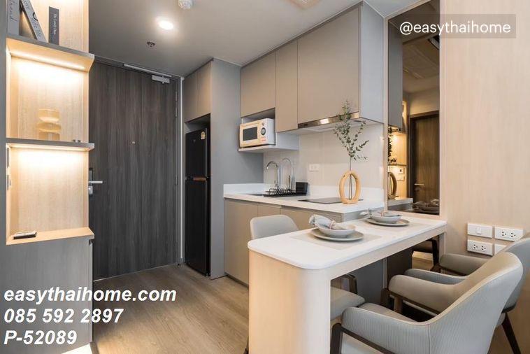 รูป P-52089 + คอนโดให้เช่าห้องหรูแบบ Duplex Whizdom The Forestias Maythopia 1 ห้องนอน ชั้น 10 วิวเมือง ใกล้ BTS อุดมสุข Line: @easythaihome 085-592-2897 - รูปที่ 3/13