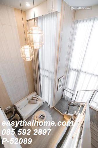 รูป P-52089 + คอนโดให้เช่าห้องหรูแบบ Duplex Whizdom The Forestias Maythopia 1 ห้องนอน ชั้น 10 วิวเมือง ใกล้ BTS อุดมสุข Line: @easythaihome 085-592-2897 - รูปที่ 12/13