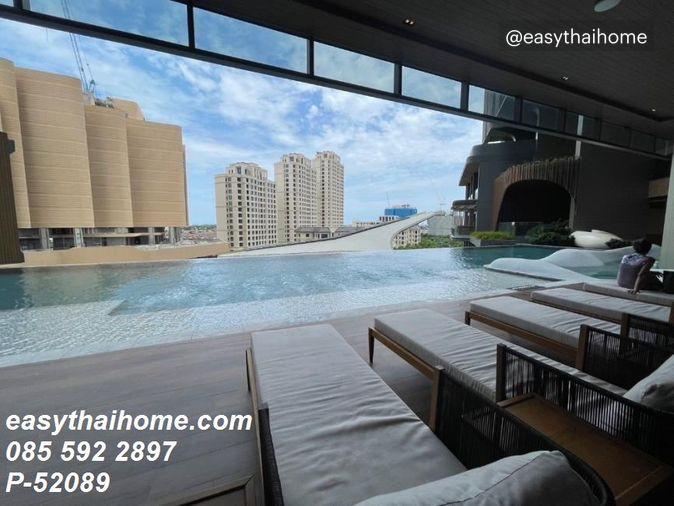 รูป P-52089 + คอนโดให้เช่าห้องหรูแบบ Duplex Whizdom The Forestias Maythopia 1 ห้องนอน ชั้น 10 วิวเมือง ใกล้ BTS อุดมสุข Line: @easythaihome 085-592-2897 - รูปที่ 9/13