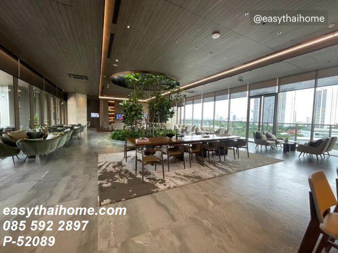 รูป P-52089 + คอนโดให้เช่าห้องหรูแบบ Duplex Whizdom The Forestias Maythopia 1 ห้องนอน ชั้น 10 วิวเมือง ใกล้ BTS อุดมสุข Line: @easythaihome 085-592-2897 - รูปที่ 8/13