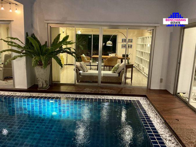 รูป 🔥 ขาย บ้านเดี่ยวสไตล์พูลวิลล่า Noble Tara พัฒนาการ ทำเลทองติดรถไฟฟ้า วิวสวนใหญ่ 180 องศา บรรยากาศรีสอร์ทกลางกรุง - รูปที่ 5/8
