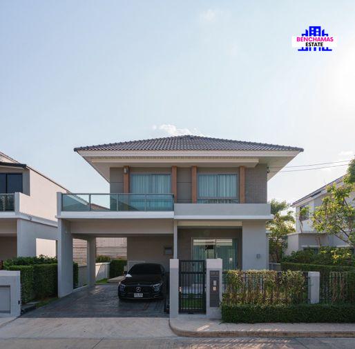 รูป 🔥 ขาย บ้านเดี่ยว Perfect Place สุขุมวิท 77 เฟส 9 ตกแต่งจัดเต็มสไตล์ Modern luxury บิ้วอินใหม่ทั้งหลัง ✨ ไม่เคยเข้าอยู่ ทำเลดีใกล้โรบินสันลาดกระบัง - รูปที่ 1/21