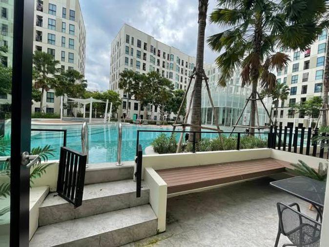 รูป 🔥 ขายด่วน ✅คอนโด ยูนิโอ สุขุมวิท 72 (Unio Sukhumvit 72) คอนโดสไตล์รีสอร์ท ห้องหายาก Duplex Pool Access ติดสระว่ายน้ำใกล้ BTS แบริ่ง - รูปที่ 7/8