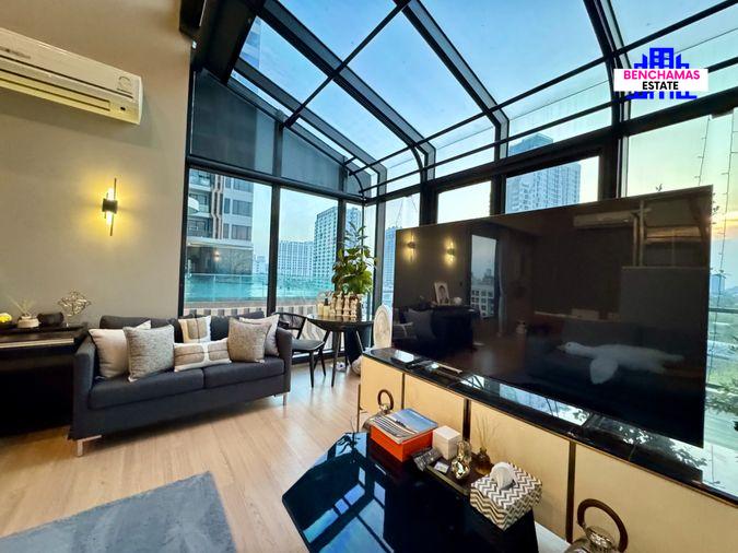 รูป 🔥ขาย Rare Duplex Glass House คอนโด M Jatujak Condominium เอ็ม จตุจักร ห้องมุม Rare Unit วิวสระว่ายน้ำ เลี้ยงสัตว์ได้ 🐶🐱 ติด BTS สถานีหมอชิต - รูปที่ 9/16