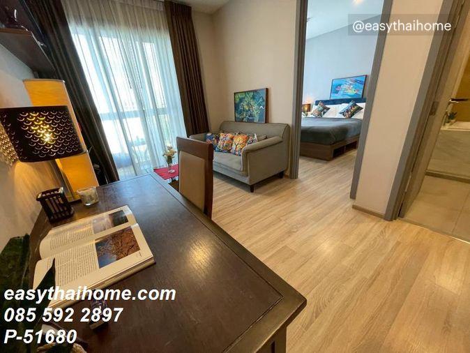 รูป P-51680 — ให้เช่าคุ้มๆ คอนโด อาคาร A ชั้น 6 Taka Haus Ekamai 12 รูปแบบ 1 นอน 1 น้ำ วิวสระและสวน ใกล้ BTS เอกมัย 085-592-2897 Line: @easythaihome - รูปที่ 2/9