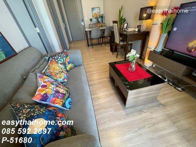 รูป P-51680 — ให้เช่าคุ้มๆ คอนโด อาคาร A ชั้น 6 Taka Haus Ekamai 12 รูปแบบ 1 นอน 1 น้ำ วิวสระและสวน ใกล้ BTS เอกมัย 085-592-2897 Line: @easythaihome - รูปที่ 8/9
