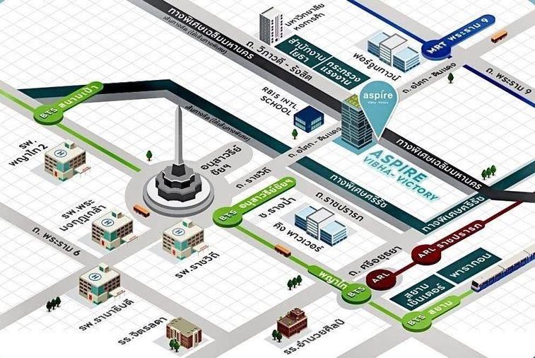รูป 🏢 ให้เช่าคอนโด : Aspire Vibha - Victory (แอสปาย วิภา - วิคตอรี่)   รหัสทรัพย์ | 📌LNP-C13516  - รูปที่ 16/16