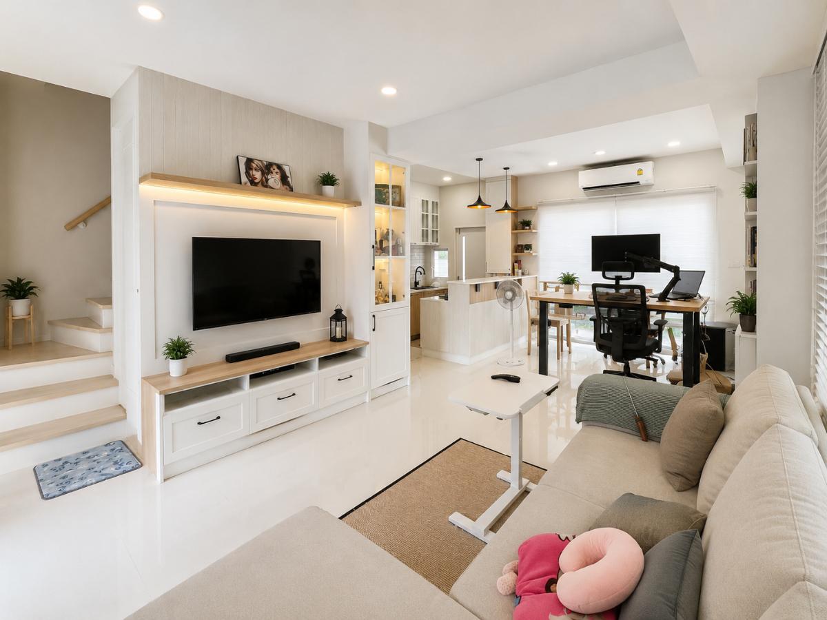 รูป ขายด่วน Townhome 2 ชั้น Indy Westgate | บ้านสวย ตกแต่งครบ Built-in ทั้งหลัง | ทำเลคลองบางไผ่–บางบัวทอง ใกล้ MRT คลองบางไผ่ - รูปที่ 6/33