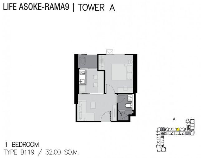 รูป 🏢 ขายคอนโด : Life Asoke - Rama 9 (ไลฟ์ อโศก - พระราม 9)   รหัสทรัพย์ | 📌LNP-C13530  - รูปที่ 9/19