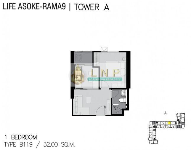 รูป 🏢 ขายคอนโด : Life Asoke - Rama 9 (ไลฟ์ อโศก - พระราม 9) รหัสทรัพย์ | 📌LNP-C13530 - รูปที่ 9/19