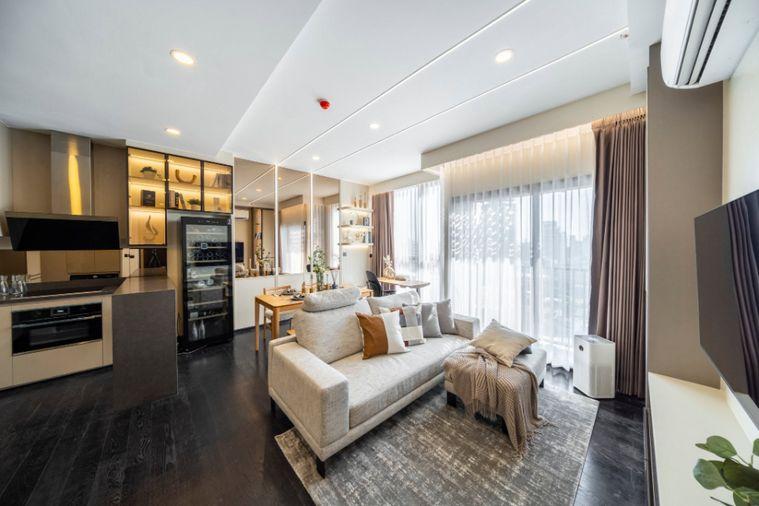 picture  Condo for sale at Park Origin Thonglor, high-floor south-facing corner unit, fully furnished (Rt-01) - 8/19