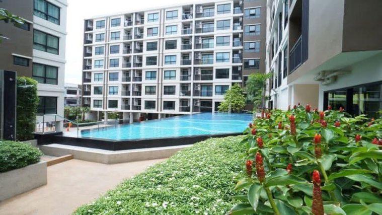 รูป ให้เช่าคอนโด 2 ห้องนอน Supalai City Resort Bearing Station ซอยลาซาล ใกล้ BTS แบริ่ง ห้องใหญ่ วิวสระ (Rt-01)   - รูปที่ 15/16