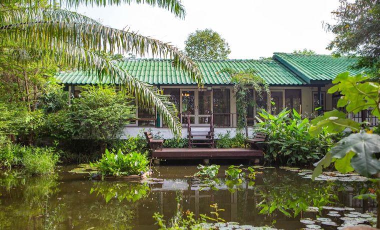 รูป ขายบ้านสวนริมสระบัว พร้อมที่ดิน 2ไร่กว่า เฟอร์ครบพร้อมเข้าอยู่ อากาศดี ร่มรื่น โซนไทรน้อย นนทบุรี - รูปที่ 2/20