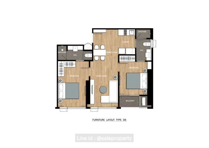 รูป The Crown Residences 2 ห้องนอน ใกล้รถไฟฟ้า MRT เดินทางสะดวก - รูปที่ 16/16