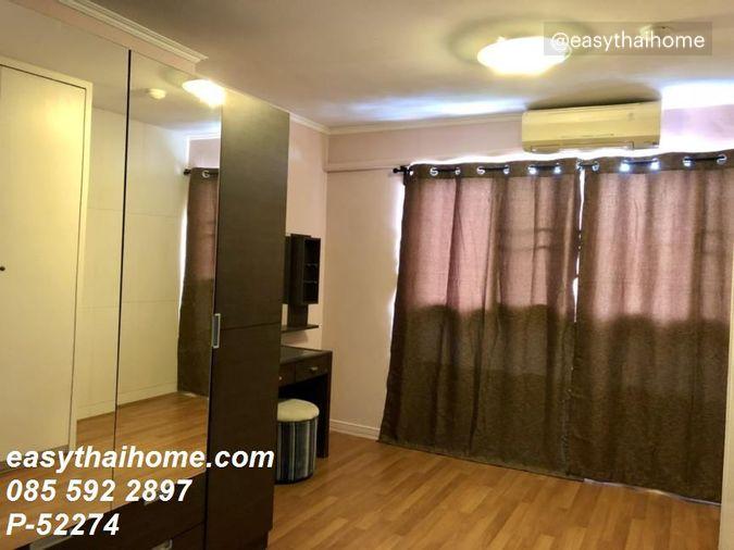 รูป P-52274 ห้องกว้างขวาง Lumpini Place Rama IV - Sathorn 2 ห้องนอน 2 ห้องน้ำ ชั้น 6 วิวเมือง ใกล้ MRT คลองเตย Line: @easythaihome 085-592-2897 - รูปที่ 6/10
