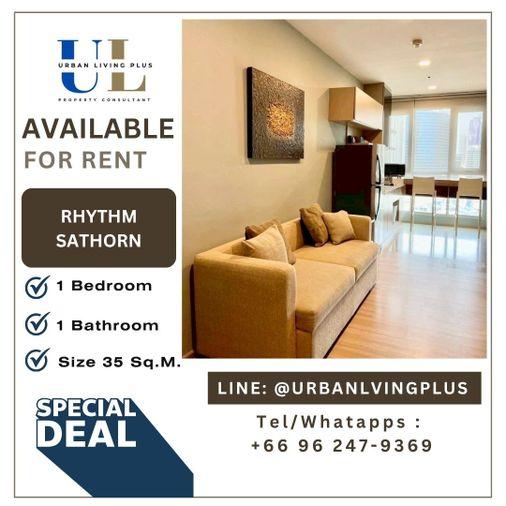 รูป ( UL2606114 ) ✨Tel/Line 096-2479369✨ สำหรับเช่า !! คอนโด ริธึ่ม สาทร21 , 1 ห้องนอน 1 ห้องน้ำ ขนาด 35 ตร.ม. ห้องสวย รีโนเวทใหม่✨✨ - รูปที่ 1/6