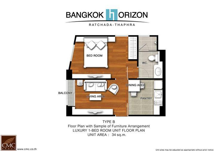 รูป 🏢 ขายคอนโด : Bangkok Horizon Ratchada - Thapra (แบงค์คอก ฮอไรซอน รัชดา - ท่าพระ)   รหัสทรัพย์ | 📌LNP-C4390  - รูปที่ 12/16