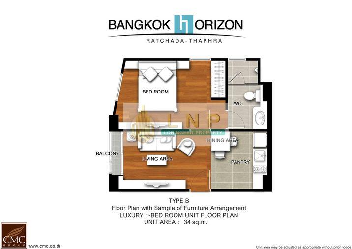 รูป 🏢 ขายคอนโด : Bangkok Horizon Ratchada - Thapra (แบงค์คอก ฮอไรซอน รัชดา - ท่าพระ) รหัสทรัพย์ | 📌LNP-C4390 - รูปที่ 12/16