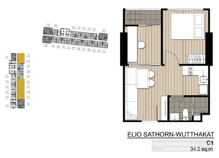 รูป 🔥ขายด่วน ห้องใหม่มาก🔥 Elioสาทร - วุฒากาศ, ห้องOne Bed Plus 35sqm ชั้น29 ตึกA ใกล้BTSวุฒากาศ โทร087-355-2274 - รูปที่ 43/43