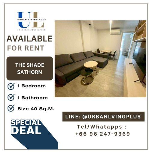 รูป ( UL2606123 ) ✨Tel/Line 096-2479369✨ สำหรับเช่า !! คอนโดเดอะเชดด์ สาทร 1 / 1 ห้องนอน 1 ห้องน้ำ ขนาด 40 ตร.ม. ห้องสวย สภาพดี✨✨ - รูปที่ 1/8