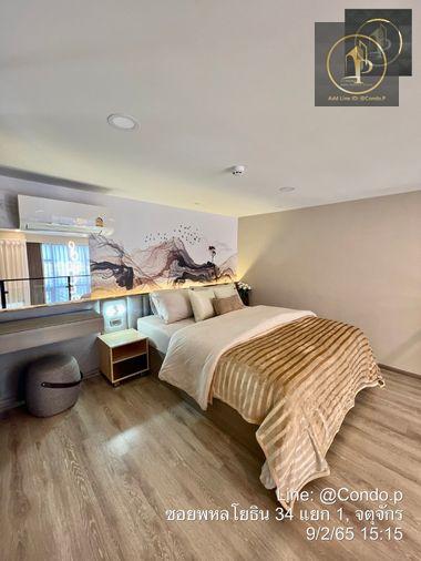 picture 🎈 #MT2606_080 🎈💥Urgent💥 Guaranteed availability! Click quickly before it's gone‼️ For Rent 22k.🔥 Knightsbridge Kaset Society Condo - 9/18