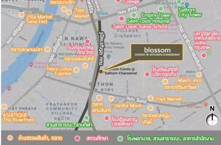 รูป 🏢 ขายคอนโด : Blossom Condo @ Sathorn - Charoenrat (บลอสซั่ม คอนโด แอท สาทร - เจริญราษฎร์)   รหัสทรัพย์ | 📌LNP-C13628  - รูปที่ 15/15