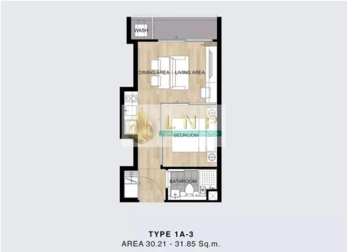 รูป 🏢 ขายคอนโด : Blossom Condo @ Sathorn - Charoenrat (บลอสซั่ม คอนโด แอท สาทร - เจริญราษฎร์) รหัสทรัพย์ | 📌LNP-C13628 - รูปที่ 12/15