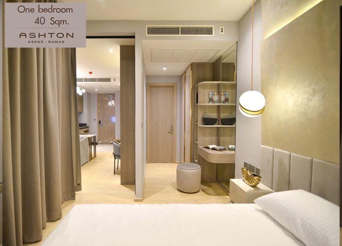 รูป ✅ ✅ ห้องว่าง* ให้เช่า - ASHTON Asoke - Rama 9 , Super Luxury 1 ห้องนอน พร้อมเข้าอยู่ ติดต่อไลน์ @bktasset โทร 095-325-8928 - รูปที่ 2/5