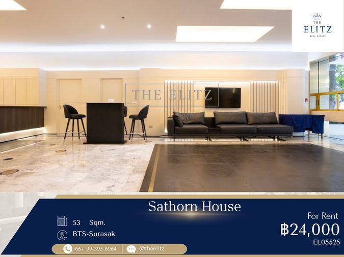 รูป  ✨CHEAPEST IN SATHORN! Best Value 2 BR for Rent at Sathorn House – Steps to BTS Surasak ✨ - รูปที่ 1/10