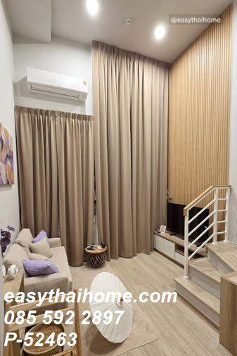 รูป P-52463 ให้เช่าห้องแบบ Duplex คอนโดห้องสวย คัลเจอร์ จุฬา ใกล้ MRT สามย่าน ชั้น20 เฟอร์ครบ มีเครื่องซักผ้า Line: @easythaihome 085-592-2897 - รูปที่ 7/10