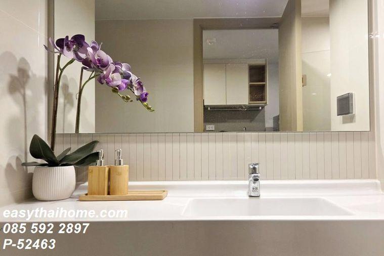 รูป P-52463 ให้เช่าห้องแบบ Duplex คอนโดห้องสวย คัลเจอร์ จุฬา ใกล้ MRT สามย่าน ชั้น20 เฟอร์ครบ มีเครื่องซักผ้า Line: @easythaihome 085-592-2897 - รูปที่ 4/10