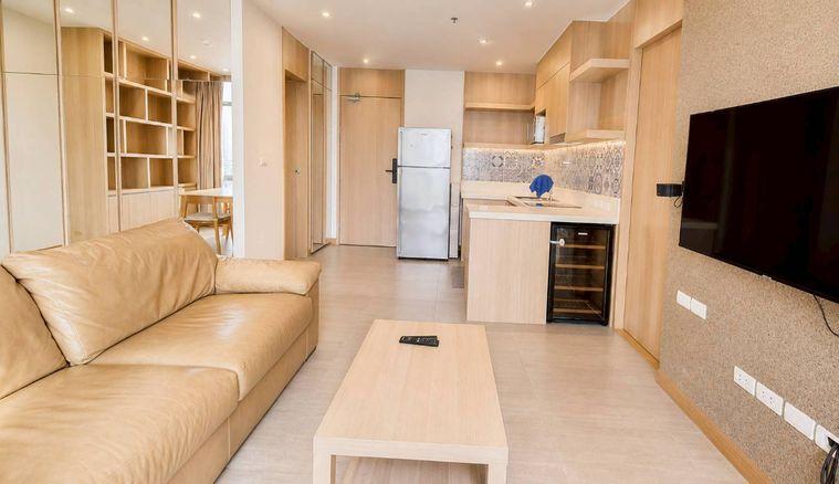 รูป  ห้องใหญ่ฟีลบ้าน โทนไม้อบอุ่น อยู่สบาย ✨ 1 Bed 2 Bath พร้อมเข้าอยู่ 🔥 โดยเซลล์ประจำโครงการ - รูปที่ 6/9