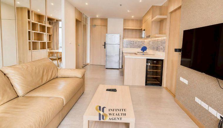 รูป ห้องใหญ่ฟีลบ้าน โทนไม้อบอุ่น อยู่สบาย ✨ 1 Bed 2 Bath พร้อมเข้าอยู่ 🔥 โดยเซลล์ประจำโครงการ - รูปที่ 6/9