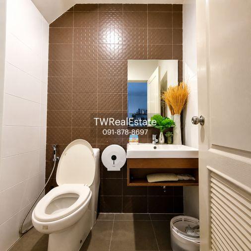 รูป ขายทาวน์โฮม 3 ชั้น Patio Srinakarin – Rama 9 ทำเลกรุงเทพกรีฑา บ้านสวยพร้อมอยู่ ติดแอร์ทุกห้อง พื้นที่กว้าง 29.8 ตร.ว. ใกล้รถไฟฟ้า ทางด่วน - รูปที่ 7/21