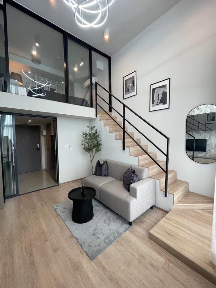 รูป 🚨 ห้องสวยสไตล์ Duplex 2 ชั้น!  Ideo Rama 9 - Asoke  ชั้นสูงวิวปัง ใกล้ MRT พระราม 9 แต่งครบพร้อมอยู่ 🎛️✨ - รูปที่ 3/16