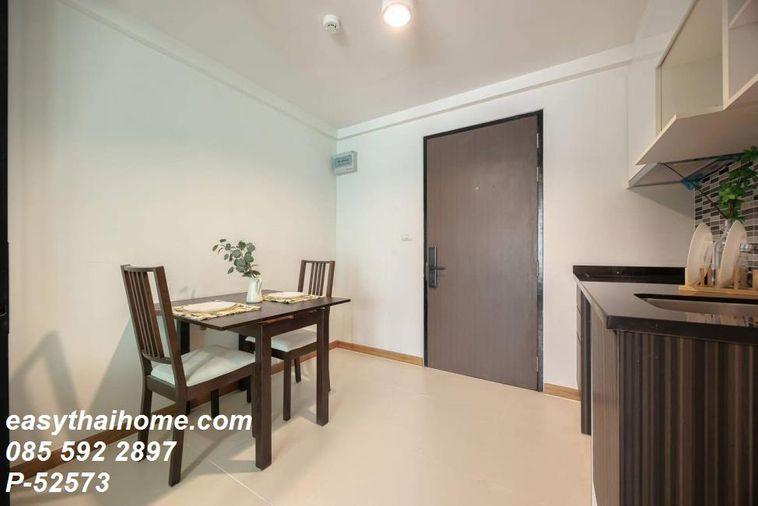 รูป P-52573 🔑 ให้เช่าห้องสตูดิโอ คอนโดใกล้ BTS พระโขนง แบงค์คอก เฟลิซ สุขุมวิท 69 ชั้น5 เฟอร์ครบ วิวเมือง Line: @easythaihome 085-592-2897 - รูปที่ 5/9
