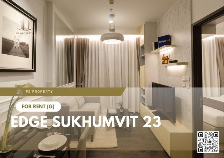 รูป ให้เช่า ✨ Edge Sukhumvit 23 ✨ เฟอร์นิเจอร์ และ เครื่องใช้ไฟฟ้าครบ ใกล้ BTS อโศก - รูปที่ 1/7