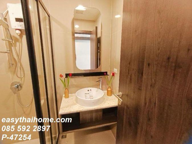 รูป P-47254 🔑 ให้เช่าคอนโดเอ็กซ์ที ห้วยขวาง ห้องสตูดิโอ ตึกA ชั้น23 วิวเมือง ใกล้ MRT ห้วยขวาง Line: @easythaihome 085-592-2897 - รูปที่ 3/15