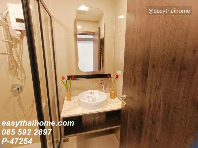 รูป P-47254 🔑 ให้เช่าคอนโดเอ็กซ์ที ห้วยขวาง ห้องสตูดิโอ ตึกA ชั้น23 วิวเมือง ใกล้ MRT ห้วยขวาง Line: @easythaihome 085-592-2897 - รูปที่ 3/15