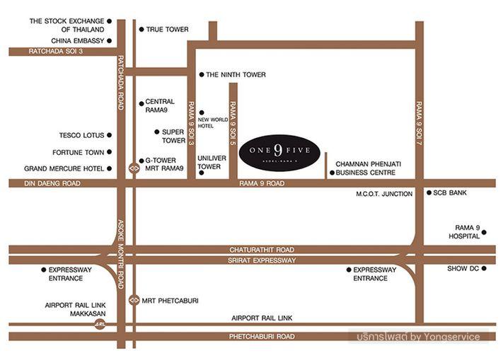 รูป Condo One9Five Asoke-Rama 9 แบบ 1 ห้องนอน 1 ห้องน้ำ ตึกA ตกแต่งครบพร้อมอยู่ - รูปที่ 13/13