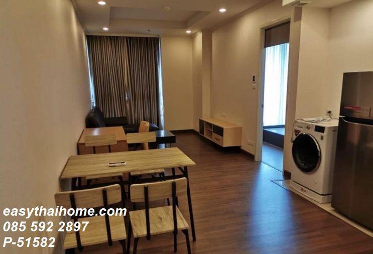 รูป P-51582 (ให้เช่าคอนโดใกล้ BTS ช่องนนทรี) ศุภาลัย เอลีท สาทร-สวนพลู ห้อง 1นอน1น้ำ ชั้น12A วิวเมือง Line: @easythaihome 085-592-2897 - รูปที่ 6/9
