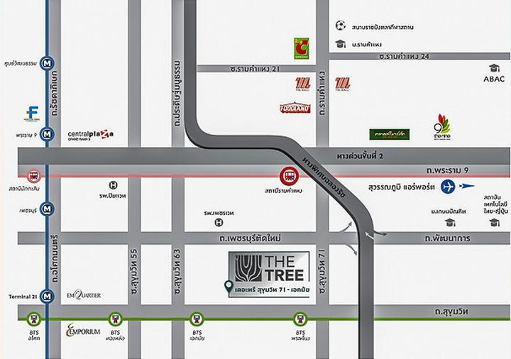 รูป Call : 062-946-2498 คอนโด เดอะ ทรี สุขุมวิท 71-เอกมัย ห้อง 24.6 ตารางเมตร 1 ห้องนอน ชั้น14 ตกแต่งครบพร้อมอยู่ - รูปที่ 12/12