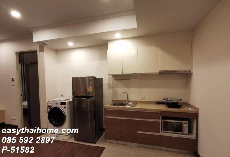รูป P-51582 (ให้เช่าคอนโดใกล้ BTS ช่องนนทรี) ศุภาลัย เอลีท สาทร-สวนพลู ห้อง 1นอน1น้ำ ชั้น12A วิวเมือง Line: @easythaihome 085-592-2897 - รูปที่ 2/9